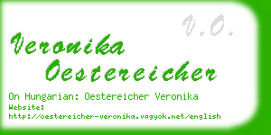 veronika oestereicher business card